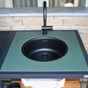 Big Green Egg Dekton Insert Groen met kraan en wasbak