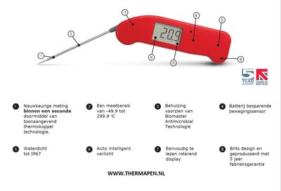 Thermapen One Blauw - Afbeelding 4